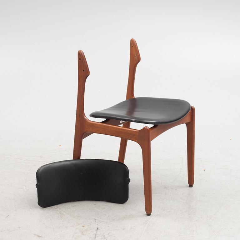 Erik Buch, chairs, 4 pcs, model 49, Odense Cabinetmakers, Denmark, 1950s/60s.