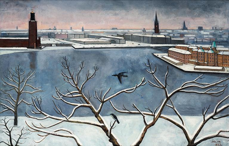 Einar Jolin, "Stockholmsvinter" (Stockholm in winter).