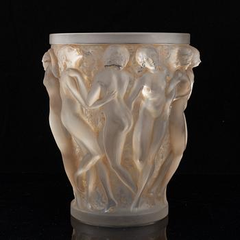 René Lalique, a 'Bacchantes' glass vase.