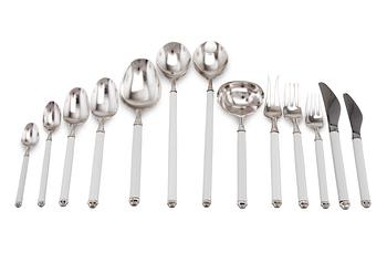 656. CUTLERY, 72 pcs. CARL GUSTAF HANSEN AND RICHARD GUMP.