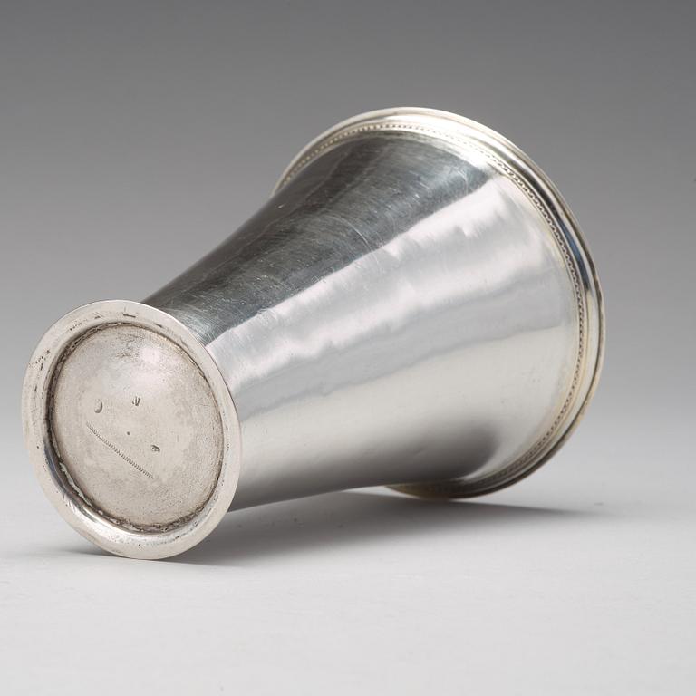 Olof Söderman, bägare, silver, Lidköping 1732.