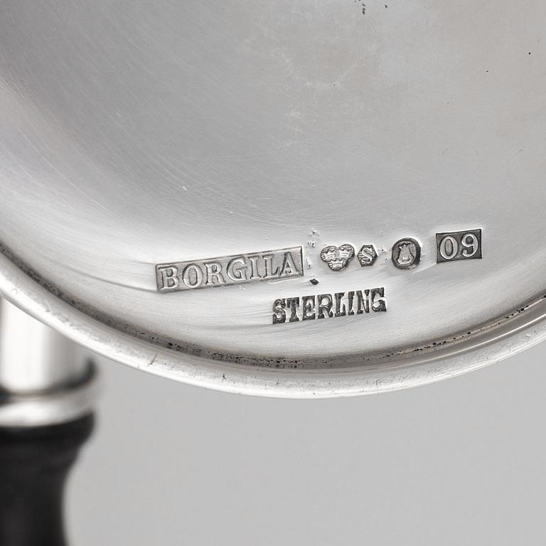Atelier Borgila, burk med lock, sterlingsilver, Stockholm 1964.