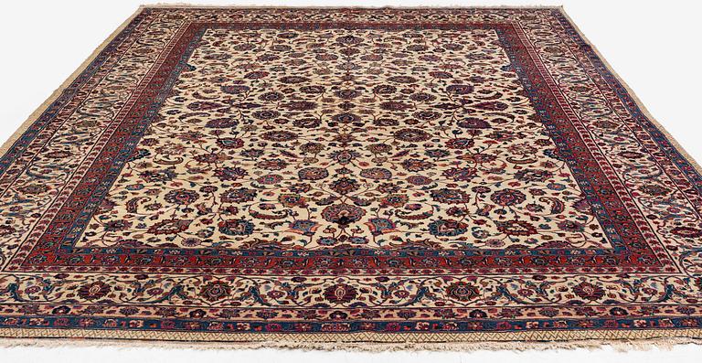 Antique Mashad carpet, Eastern Persia (Iran), signed Saber, c. 432 x 289 cm.
