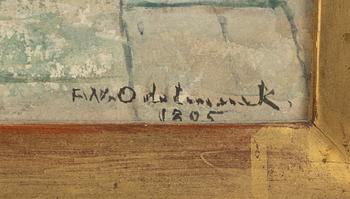 Frans Wilhelm Odelmark, Palatsinteriör, Alhambra.