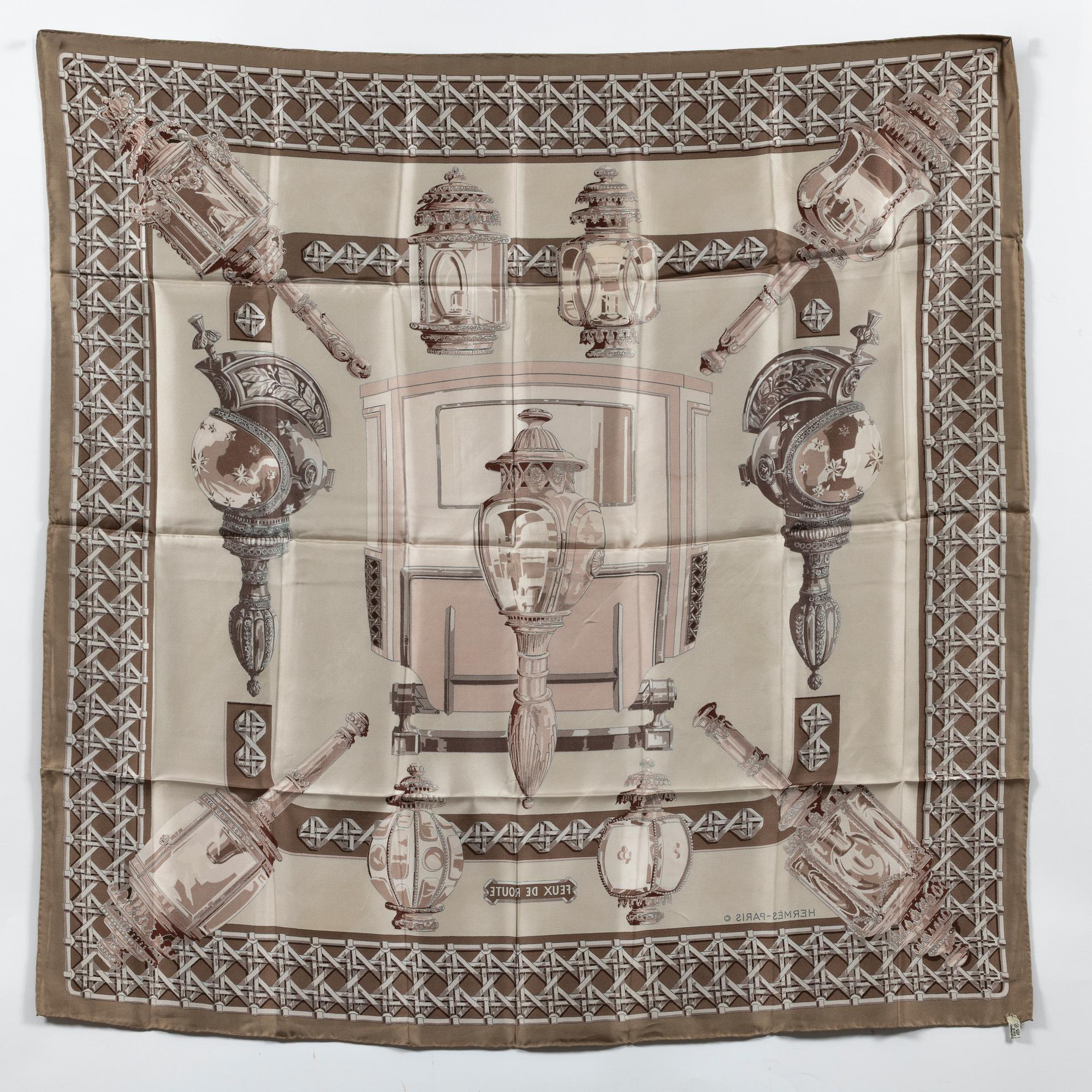 Hermès, scarf, "Feux de Route".