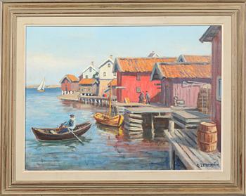 GUNNAR ZETTERSTRÖM, olja på duk, signerad.