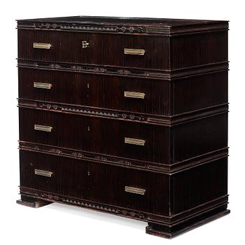 364. Axel Einar Hjorth, a macassar ebony chest of drawers, Nordiska Kompaniet, 1928, exhibited at the World's Fair in Barcelona 1929.