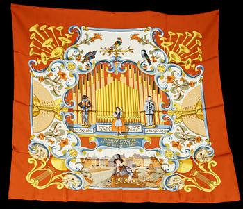 SCARF, siden, "Orgauphone et autres mechaniques", design Françoise Façonnet, Hermès, Paris.