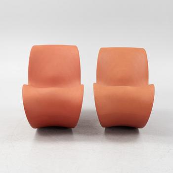 Ron Arad, a pair of armchairs/rocking chairs, 'Voido', Magis, Italy.