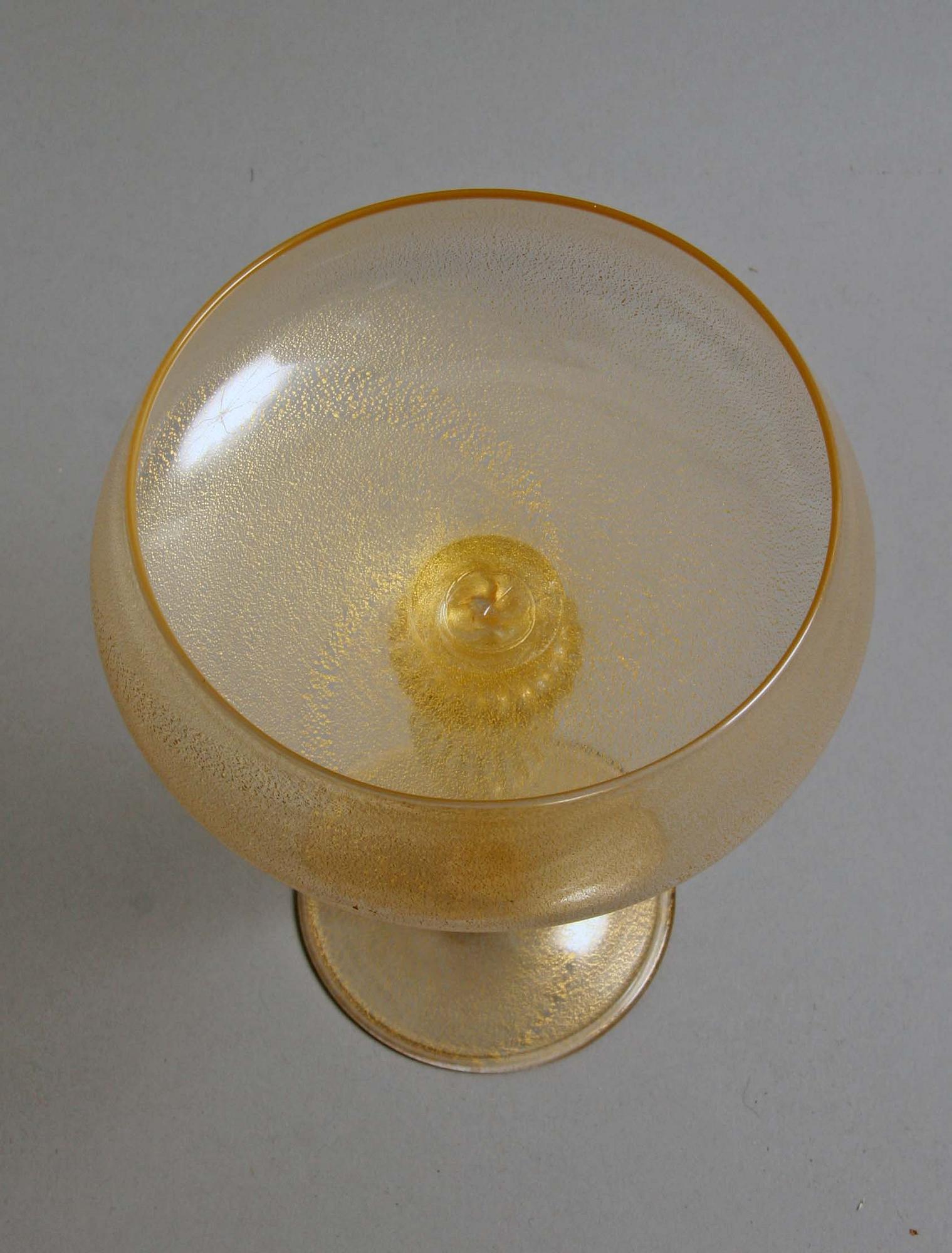 CHAMPAGNEGLAS, 11 st, Murano.