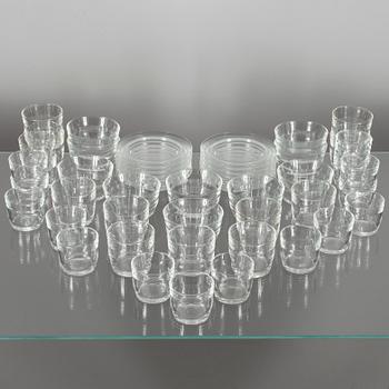 SERVIS, glas, 50 delar, "Prisma" Kaj Franck, 1967-79.