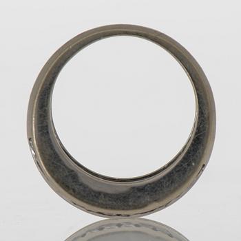 RING, baguette- och briljantslipade diamanter, 14K vitguld.