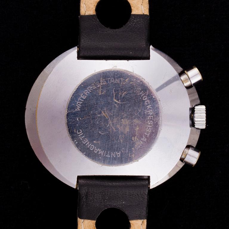 ARMBANDSUR, herr, HEUER, Easy Rider, stål. 1960-tal.