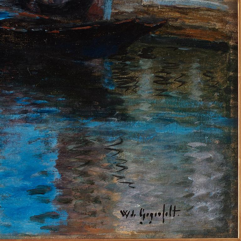 Wilhelm von Gegerfelt, Kanalmotiv, Venedig.