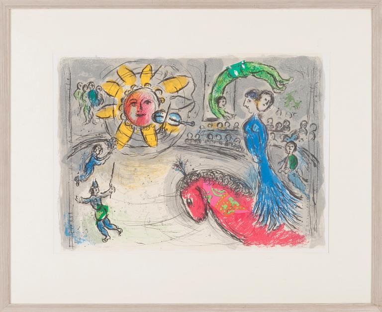 MARC CHAGALL, lithograph, from Derriere le Miroir No 235, 1979.