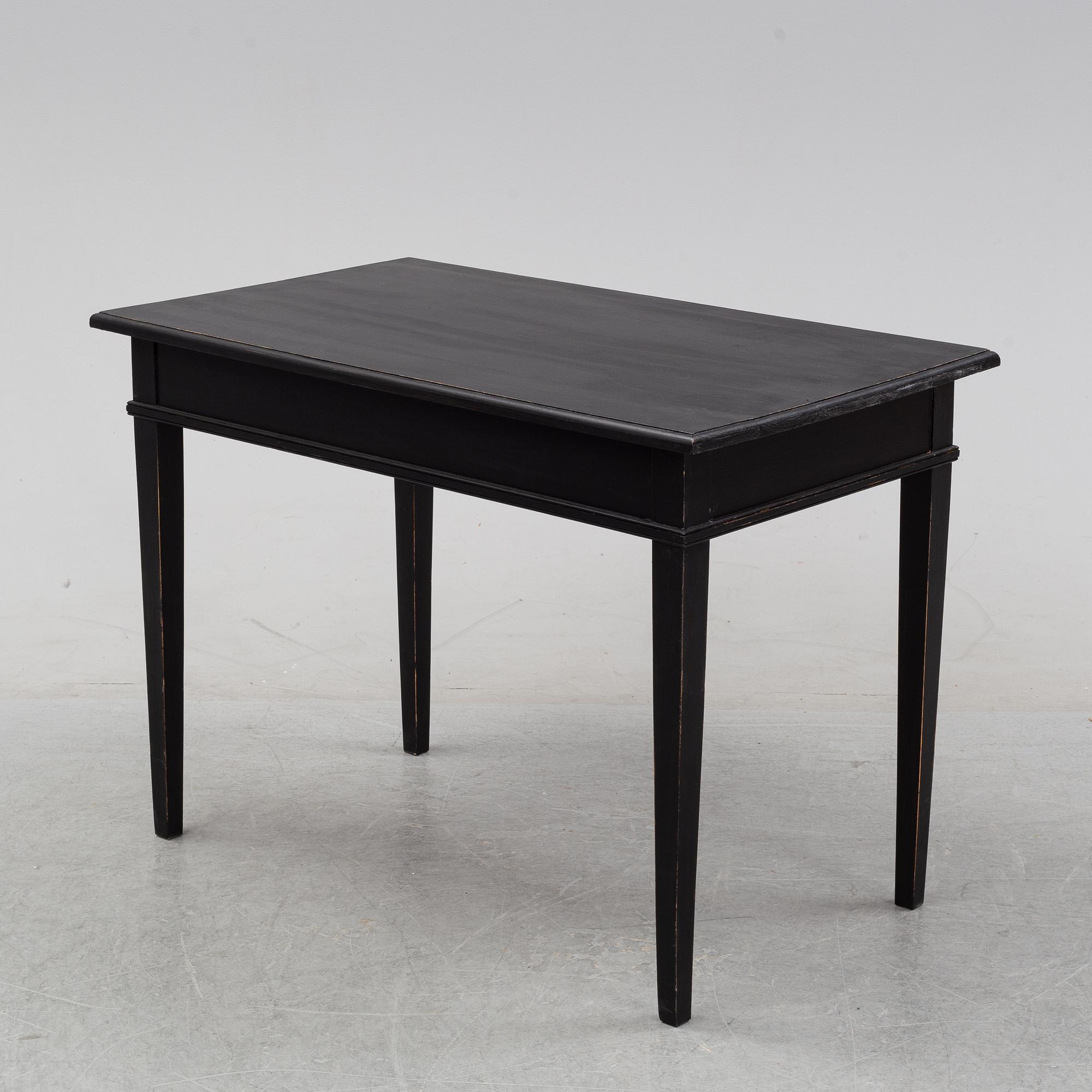 A painted writing desk, Gustavian style, 20th Century.