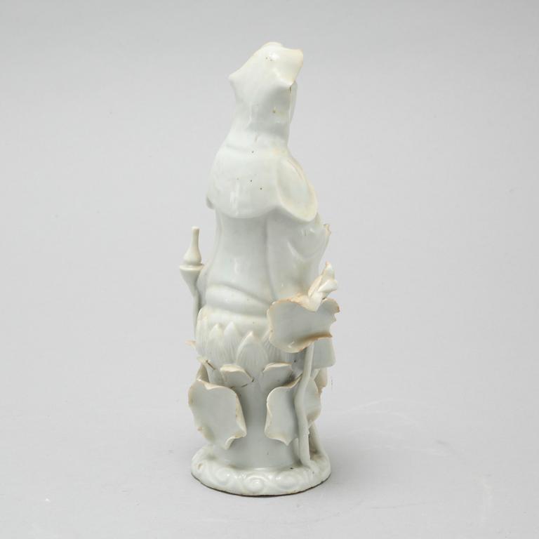 A 20th century blanc de chine figure.