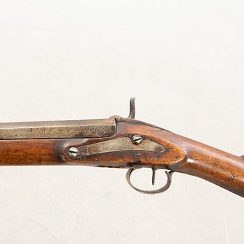 Percussion rifle, 19th century, likely Sweden.
