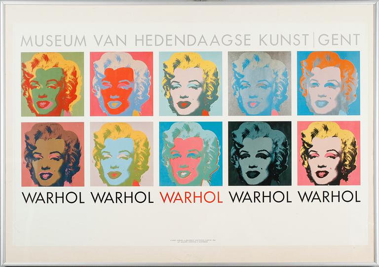 ANDY WARHOL, affisch, tryckt Amsterdam 1964.