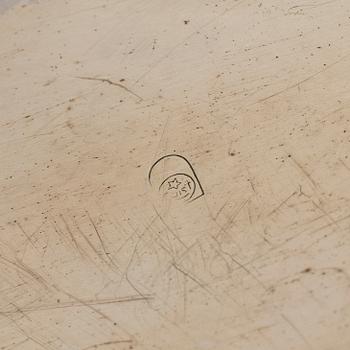 An art nouveau brass champagne cooler, early 20th century.