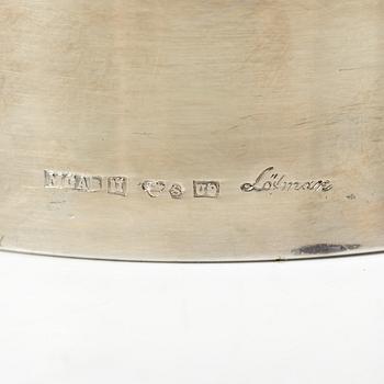 Eric Löfman, ljusstakar, silver, ett par, MGAB, Uppsala, 1970.