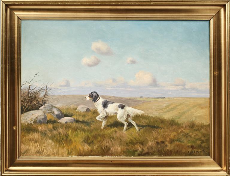 CARL HÖYRUP, olja på duk, sign.