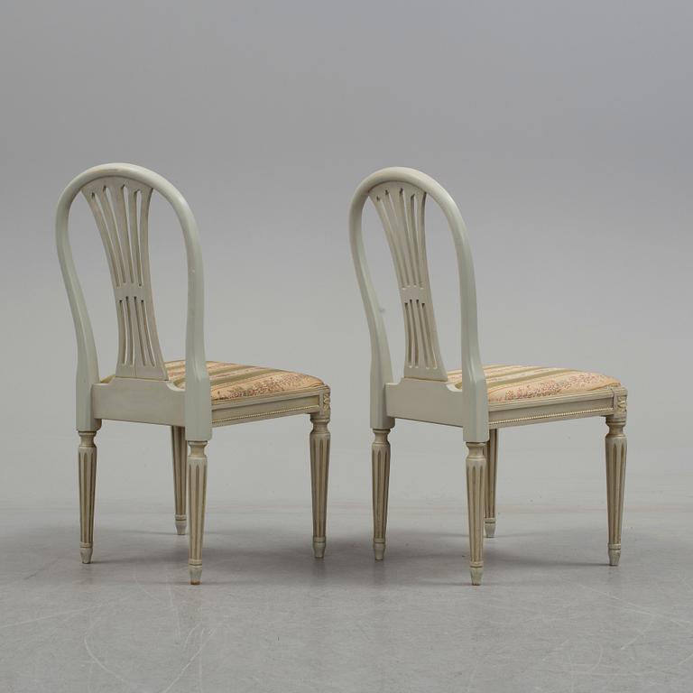 STOLAR, 10 st, gustaviansk stil, 1900-talets mitt.