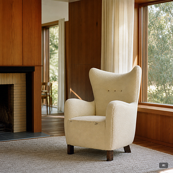 A Scandinavian Modern armchair, mid20th century.