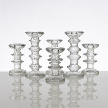 Timo Sarpaneva, ljusstakar, 6 st, "Festivo", Iittala, Finland.