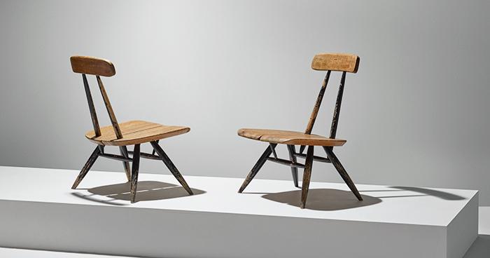 Ilmari Tapiovaara,  a pair of Pirkka lounge chairs