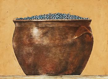 136. Philip von Schantz, Höganäs vessel with blueberries.