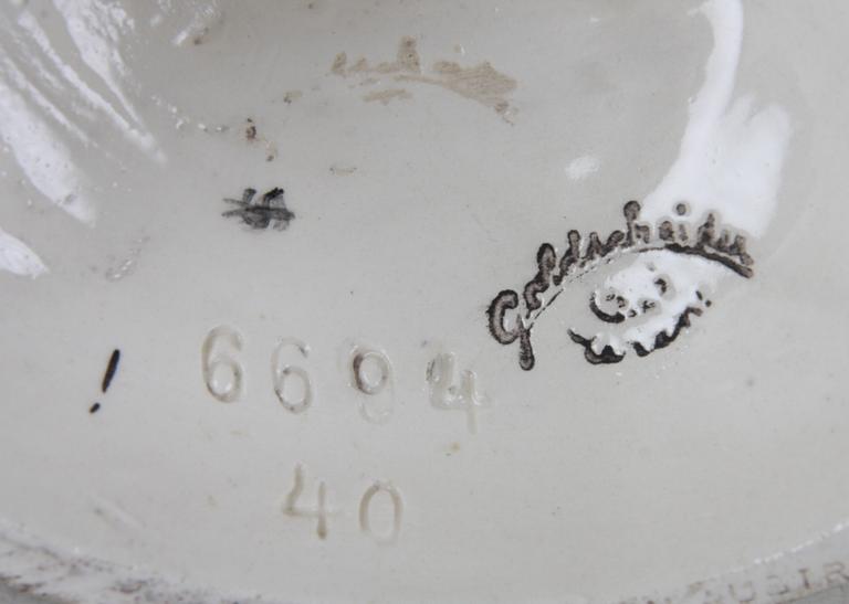 FIGURIN, flintgods, Heindl, Goldscheider.