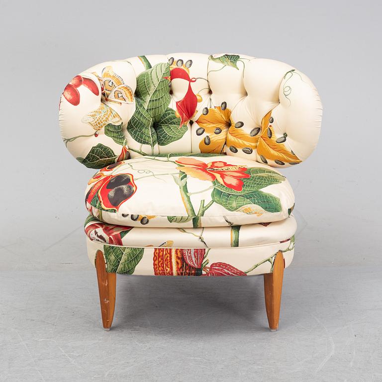 Otto Schulz, an easy chair 'Schulz', JIO möbler, Jönköping. Second half of the 20th century.