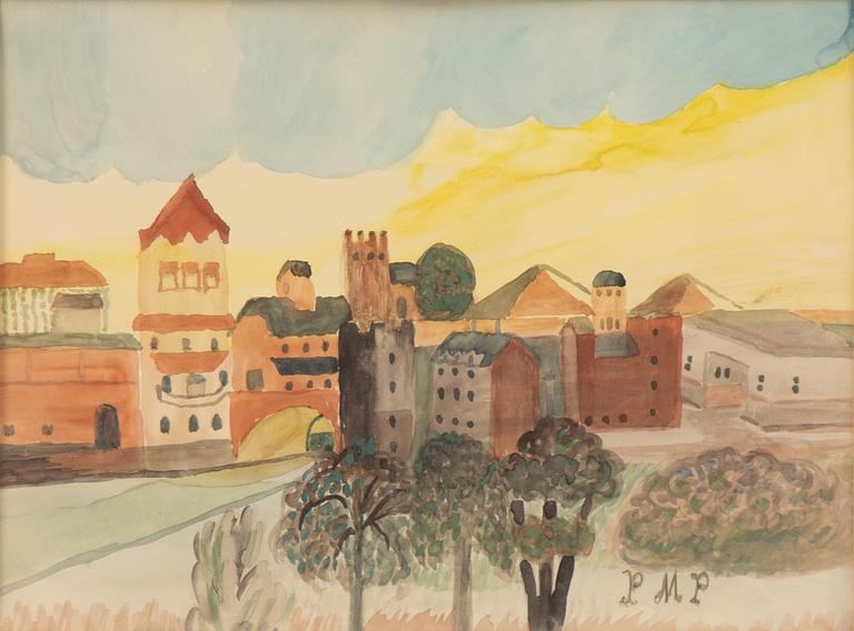 Primus Mortimer Pettersson, "Blå och gul himmel".