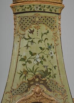 A rococo longcase clock by P. Ernst (watchmaker in Stockholm 1753-84).