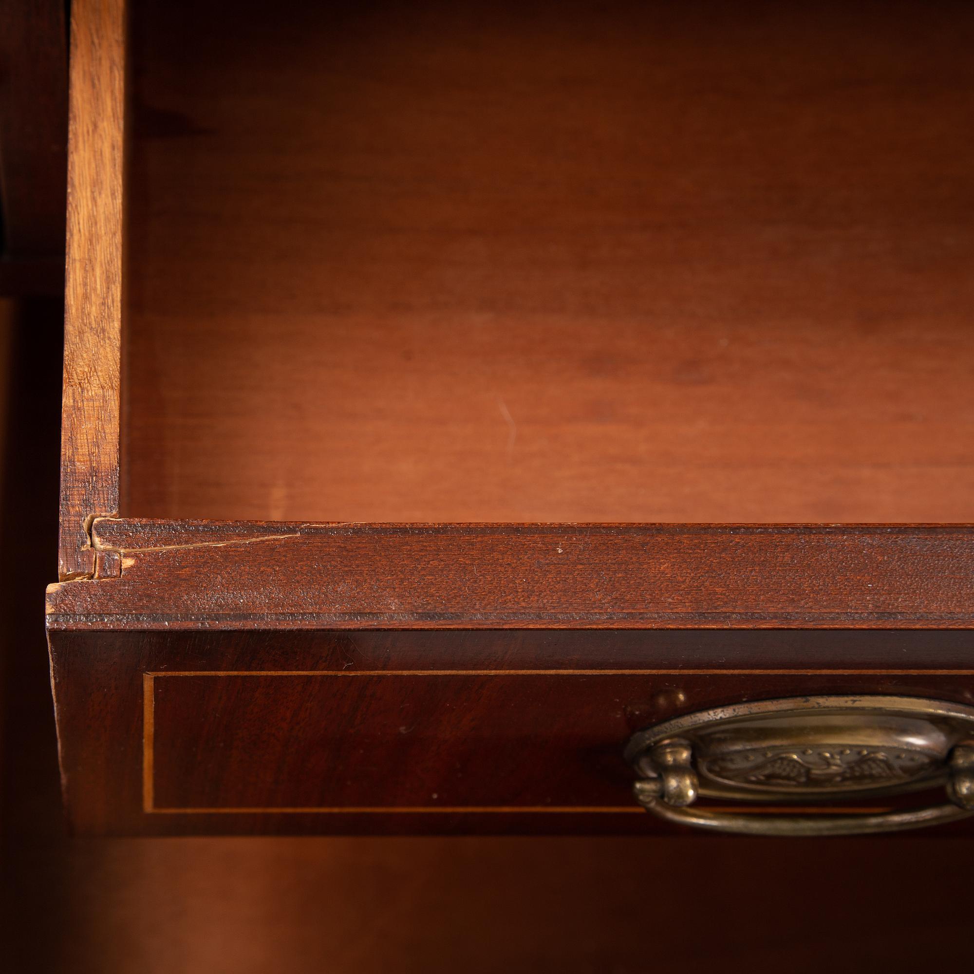 A gustavian style secretaire from the mid 20th century.