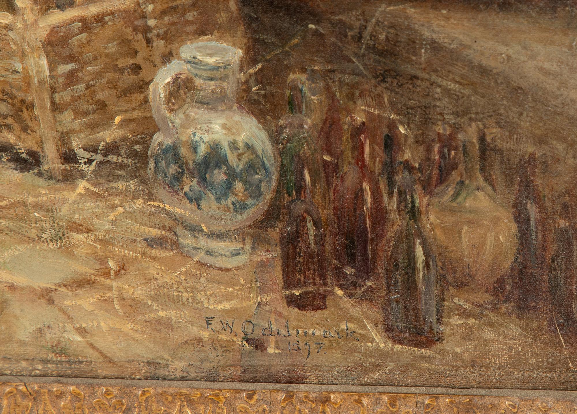 Frans Wilhelm Odelmark, Munk i vänkällaren.