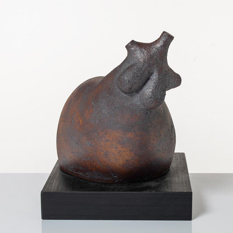 Claes Thell, skulpturer, 2 st, signerade.