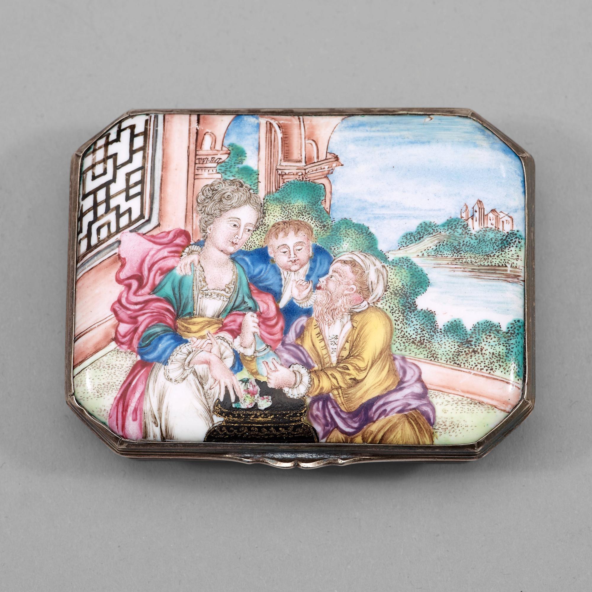 DOSA, emalj och silver. Qingdynastin, 1700-tal.