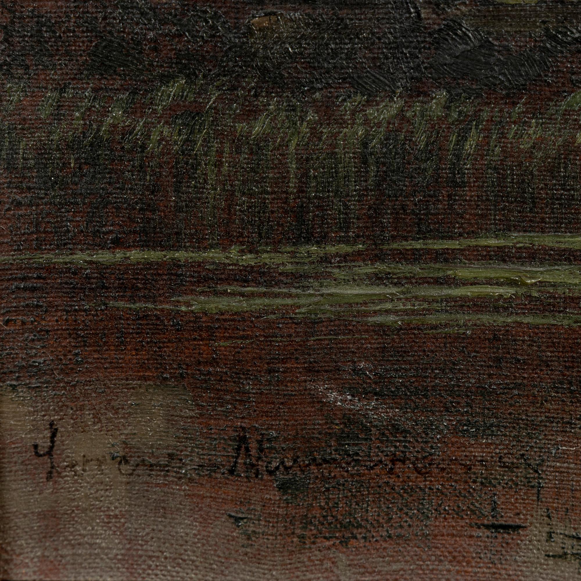 Ernst Hugo Lorenz-Murowana, oil on canvas, signed.