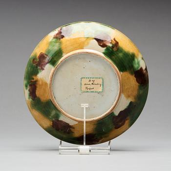 An egg and spinach dish, Qing dynasty, Kangxi (1662-1722).