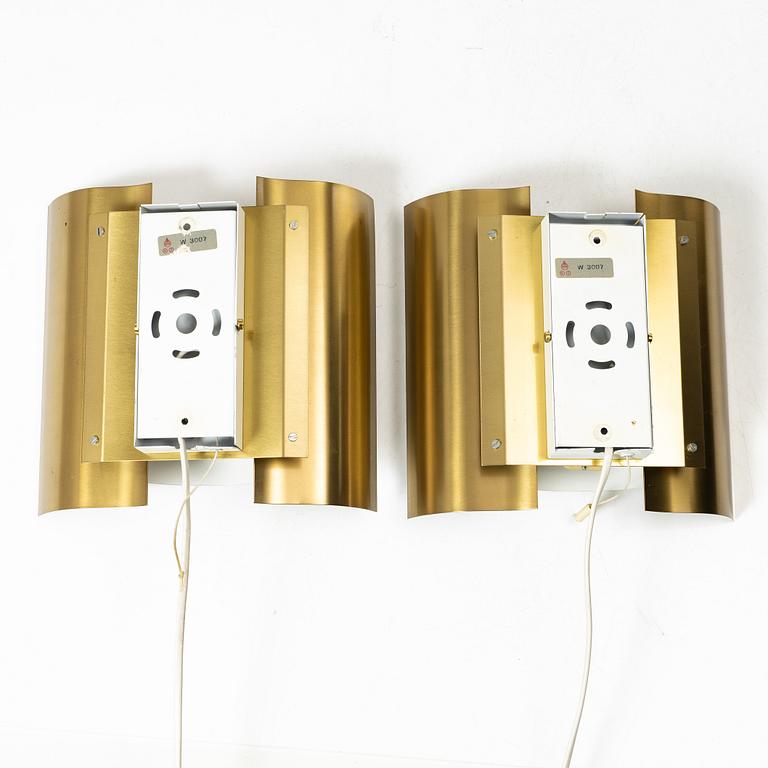 Sven Ivar Dysthe, a pair of 'Butterfly' wall lights, Hövik, Norway, second half of the 20th century.