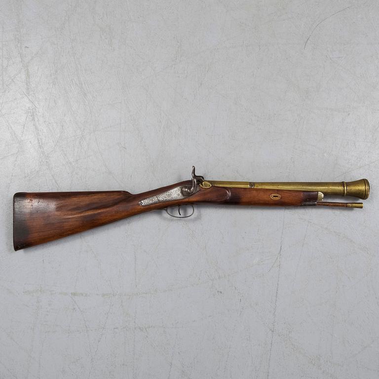 A 19th century blunderbuss.