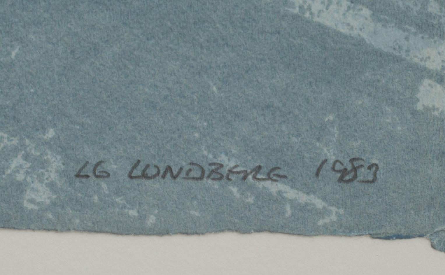 LG LUNDBERG, färglitografi, sign och daterad 1983, numr 8/90.