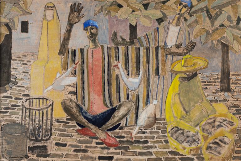 Harry Wichmann, oil on panel, signed and dated -53.