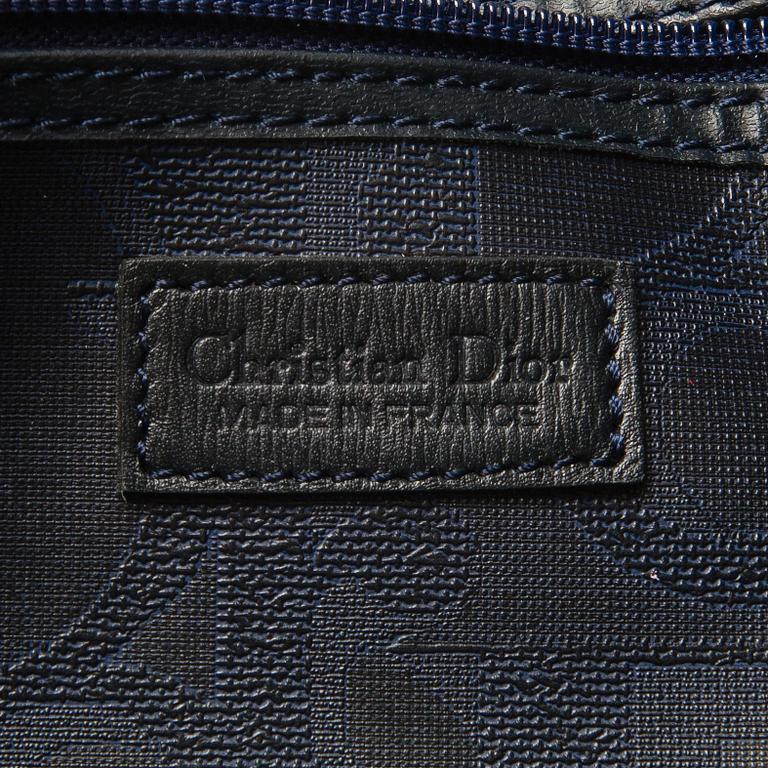 CHRISTIAN DIOR, Blue Monogram Coated Canvas Duffel Bag.