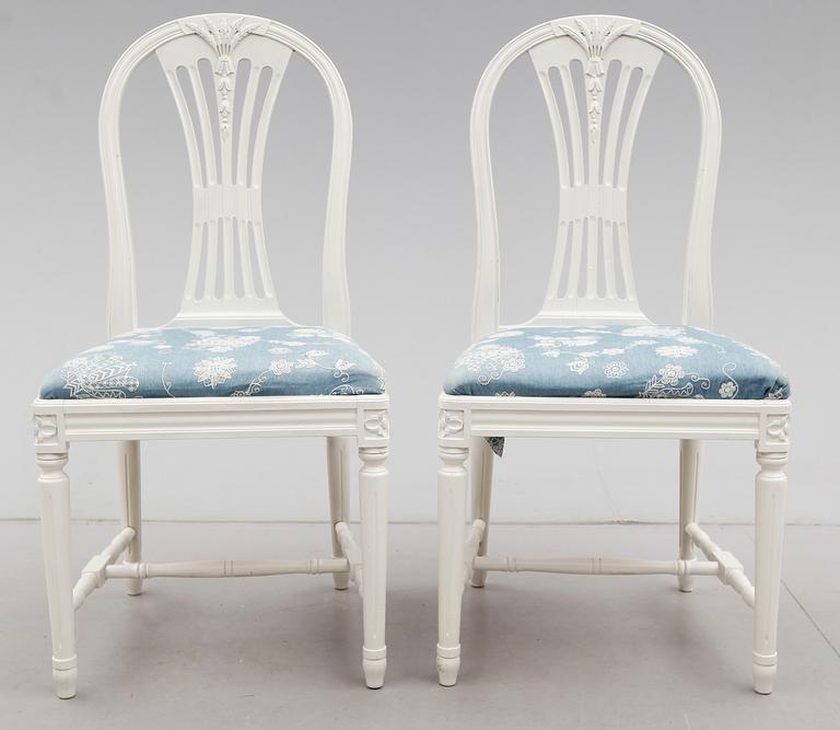 MATGRUPP, 5 delar, gustaviansk stil, 1900-talets andra hälft.