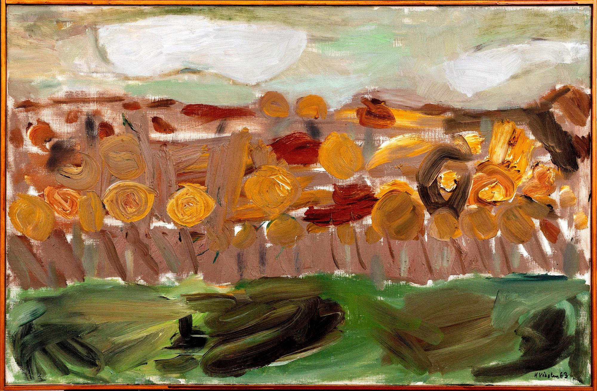 HANS VIKSTEN, oil on canvas signed and dated 63.