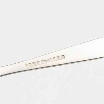 Fiskbestick, 16 delar, silver, "Rosenholm", GAB, 1980.