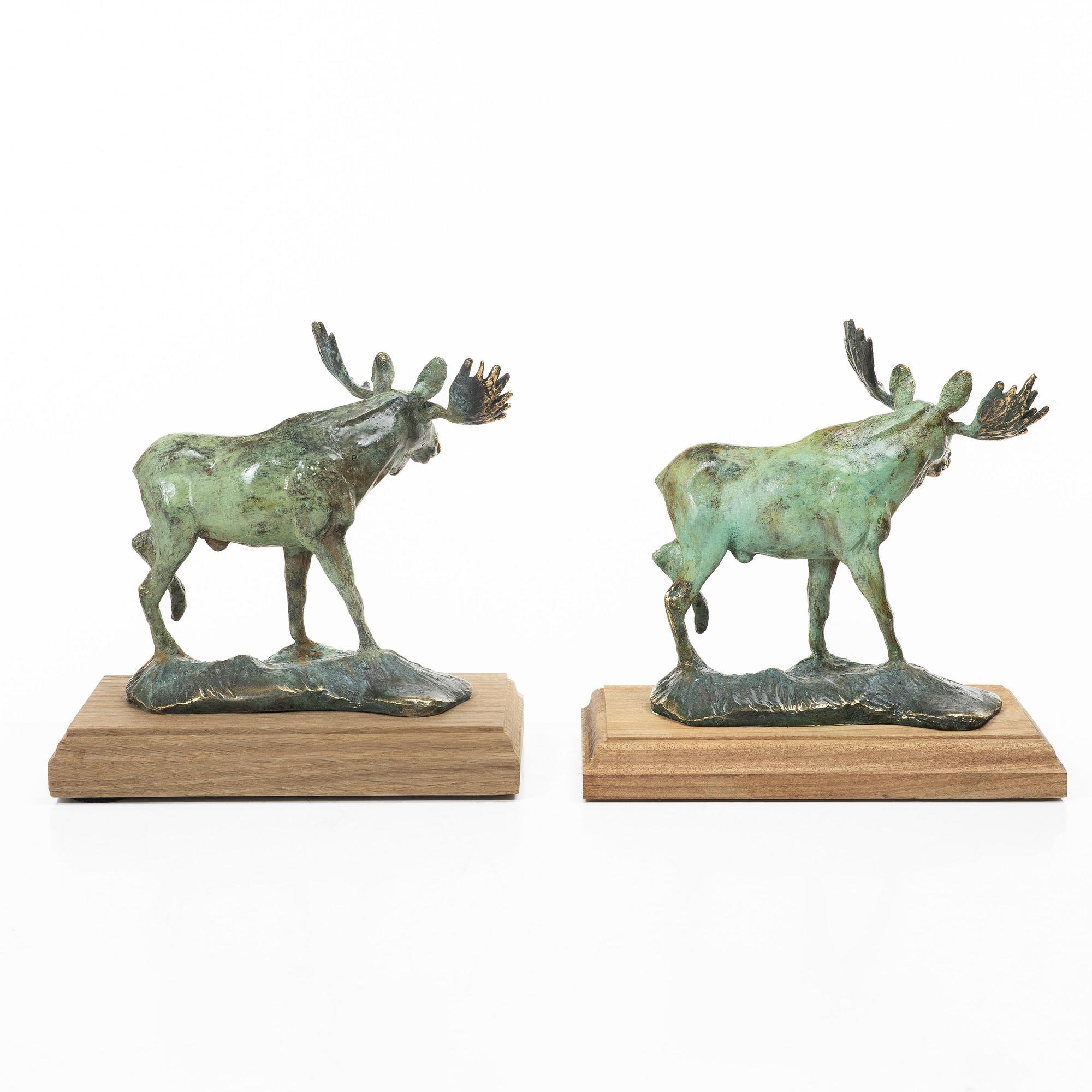 Torbjörn Forsberg, Moose bulls, 2 pcs.